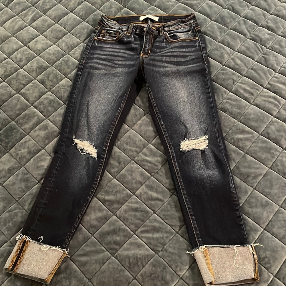 KanCan cuff jeans mid-rise 7/27